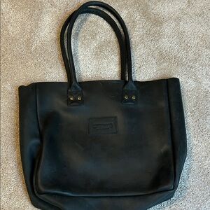 Parker Black Leather Handbag